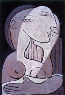  1934 Canvas - Buste de femme 1934 Cubism